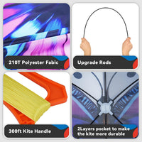 SGftre Colorful Butterfly Kite - purple - image 3