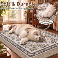 24"x15" Cat Litter Mat Non-Slip Washable Litter Box Mat – Daily Care for Cats - Brown / 40X30in - image 4