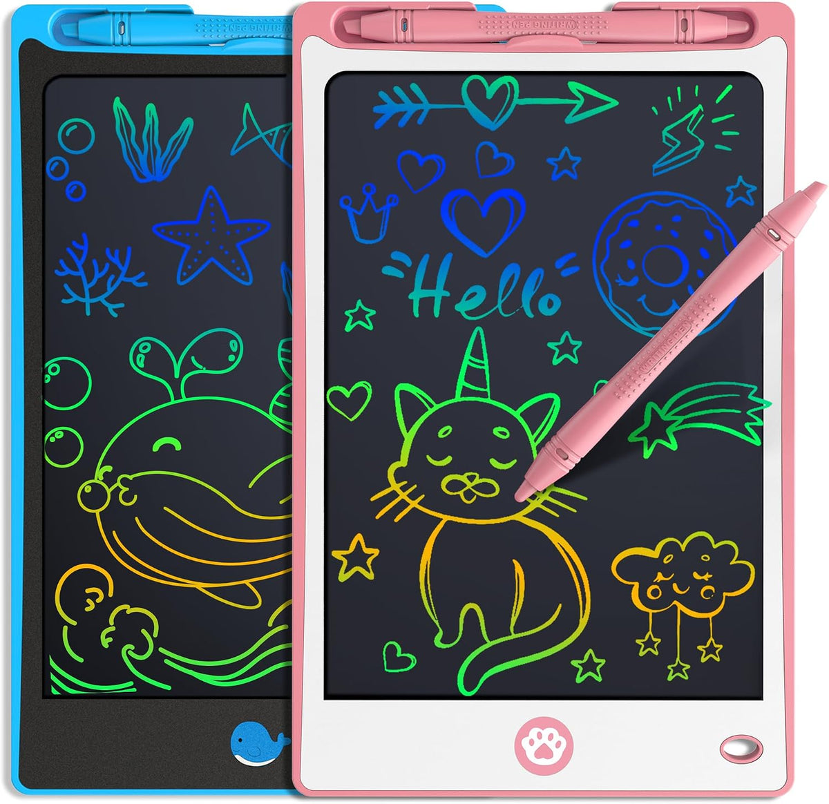 Hockvill LCD Writing Tablet for Kids 8.8 Inch - 6"W x 9"H / Pinkblue - image 2