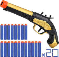 Toy Pirate Foam Blaster for kids Soft Foam Darts 20pcs Themed - Black - image 2