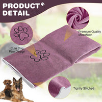 Chumia 4 Pcs Dog Towels for Drying - 30 x 50 Inch / Purple - image 2