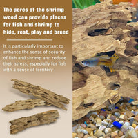 PINVNBY Natural Driftwood for Aquarium Decor Fish Tank Decorations - L:Honeycomb wood (7.87- 11.8 inches/3 Pack) - image 4