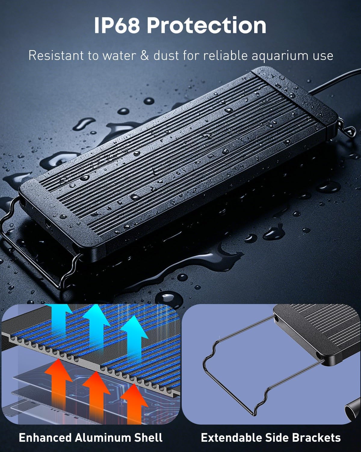 Pawfly Aquarium Light for Plants, 42 W Bluetooth Fish Tank Light - Basic / 12" to 18" - image 4