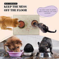 AVERYDAY 32x24 Waterproof Silicone Dog Food Mat - Sand Beige / 32" x 24" - image 2