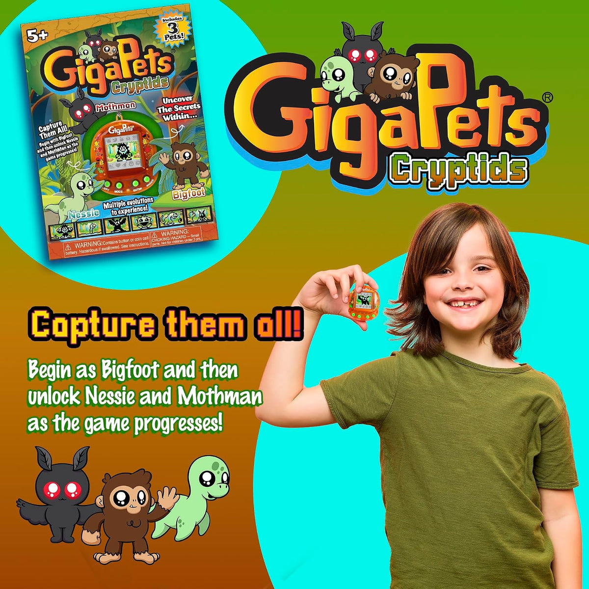 Giga Pets Interactive Digital Pet Toy, Boys & Girls, Ages 6+ - Cryptids - image 2