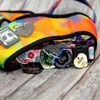 Personalized Dog Tag with 5 Lines of Custom Deep Engraved Durable Stainless Steel Pet ID Name Tag Designer Small Size Heart