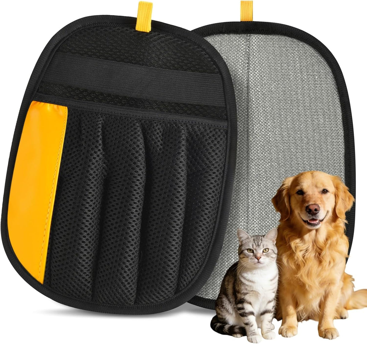 Electrostatic Pet Hair Removal Glove, Five-Finger, Grooming Mitt – Essentials for Dogs