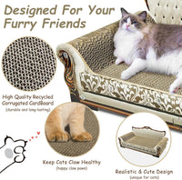 Luxury Cardboard Cat Scratcher Sofa Bed - Grey Lounge - image 2