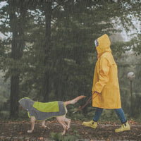 Hooded Dog Raincoat, Reflective Large Dog Rain Poncho - 2X-Large / Green - image 4