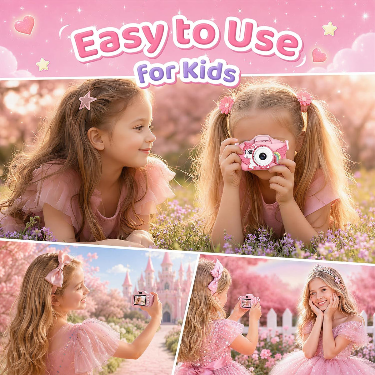 Desuccus Kids Camera for Ages 3-12 - Pink - image 3