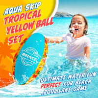 Billeeit. 5Pcs Rainbow Water Skipping Balls Set for Pool - Zest Tropical - image 2