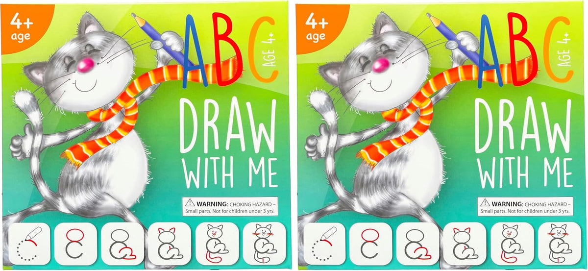 Learn to Draw ABC Letters: Crafts & Art Supplies for Kids Ages 3-6 - Medium (Pack of 2)