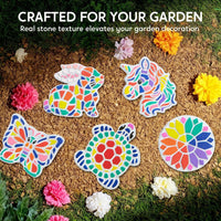 Klever Kits stepping stones painting kit with unicorn and sunflower stones - view 4