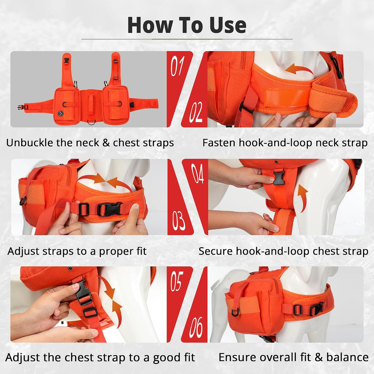 Himal Outdoors Dog Backpack & Saddle Bag - Orange - image 4