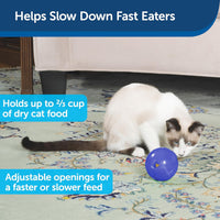 PetSafe Slimcat Feeder Ball Cat Toy - Blue / 1 Count (Pack of 1) - image 2