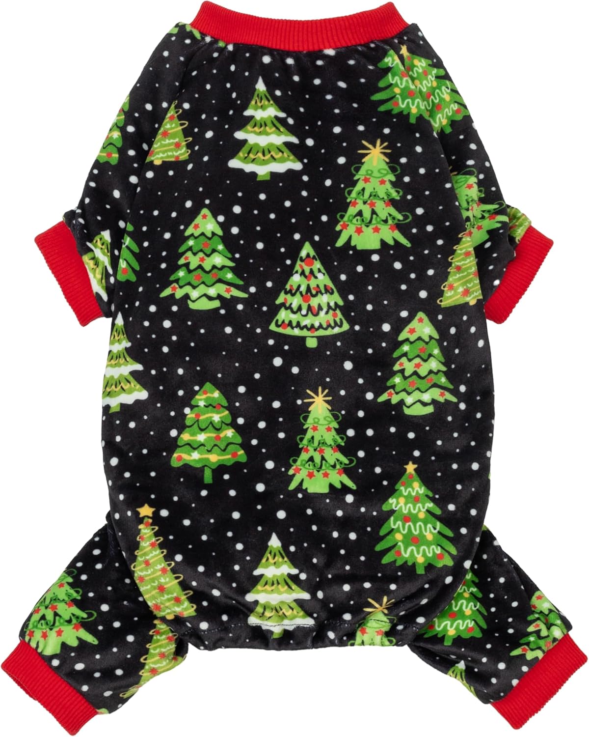 Fitwarm Funny Duck Dog Pajamas - Christmas Tree / Medium