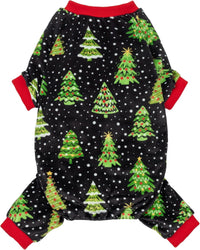 Fitwarm Funny Duck Dog Pajamas - Christmas Tree / Medium