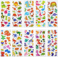 24 Sheets 3D Puffy Stickers for Toddlers Kids Boys Girls – Fun for Kids & Family - Cartoon Dinosaur - image 2