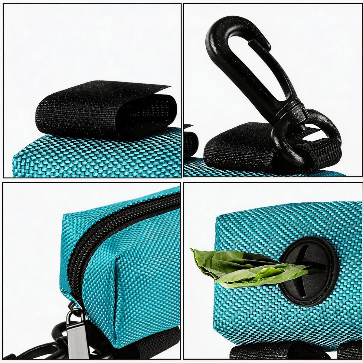 Dog Poop Bag Dispenser Holder Soft Waste Bags Roll Holders Leash Clip - 1 Count (Pack of 1) / 1PC Green - image 3