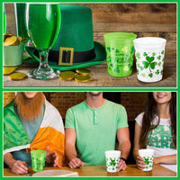 Norme 24 reusable plastic soccer party cups in 4 printed styles - view 16