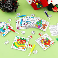MUOUAKATE Christian Halloween crafts for kids, 24 blank coloring puzzle sets - view 21