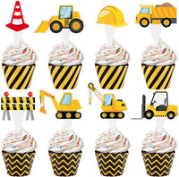 Hooqict carnival circus cupcake toppers and wrappers set, 48 pieces - view 2