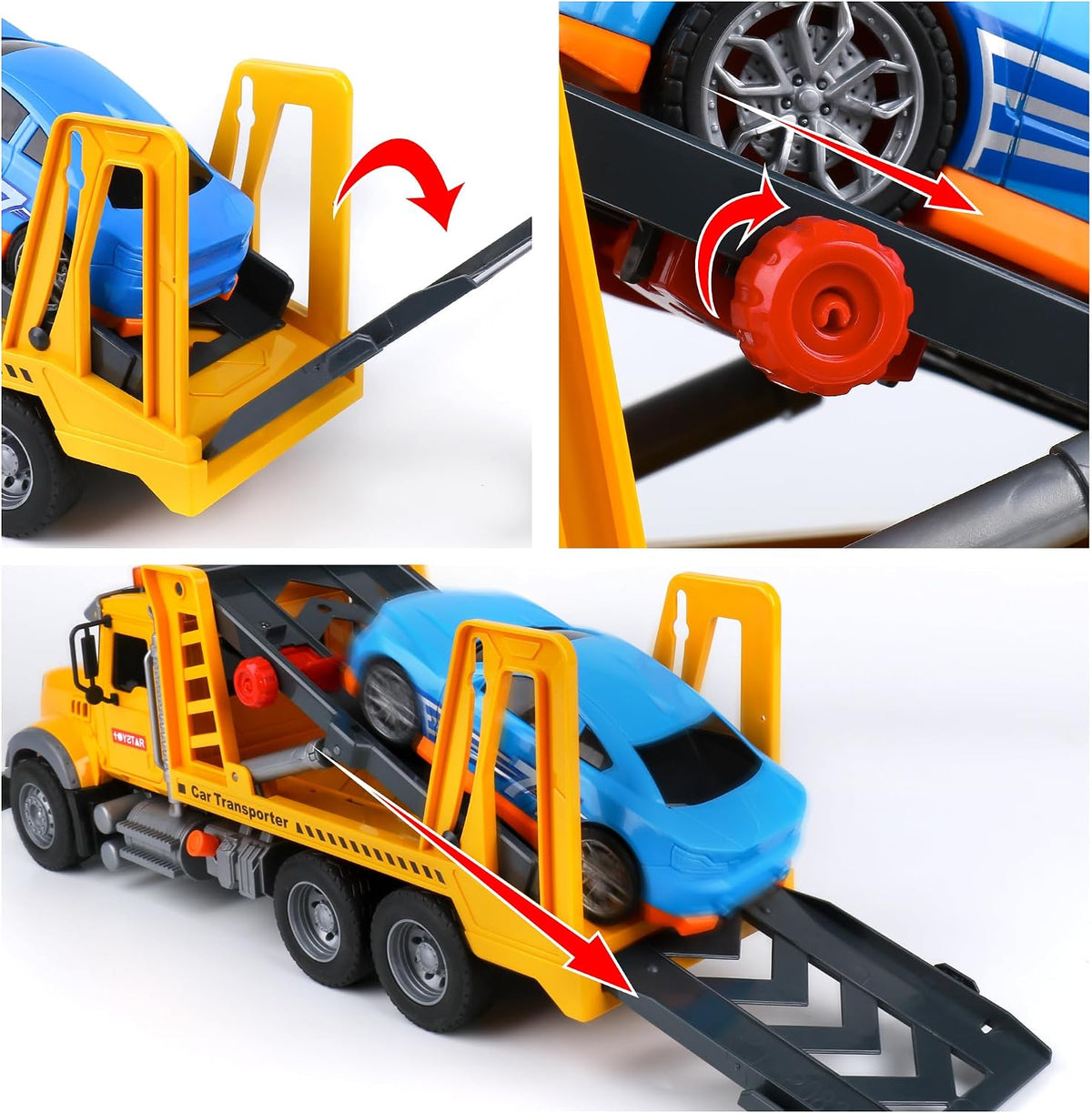 Dwi Dowellin Kid Trucks Toys for Boys Age 3-5 - transport truck - image 3