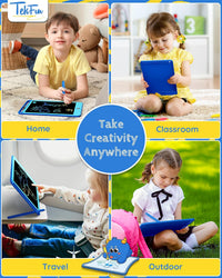 TEKFUN 3 Pack LCD Writing Tablet for Kids, Educational Kids - Blue+blue / 8.5 inch / 2 - image 4