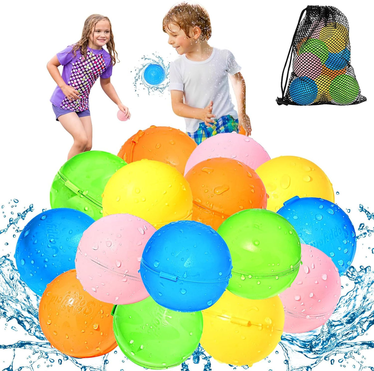Reusable Water Balloons 12PCS - 15 PCS