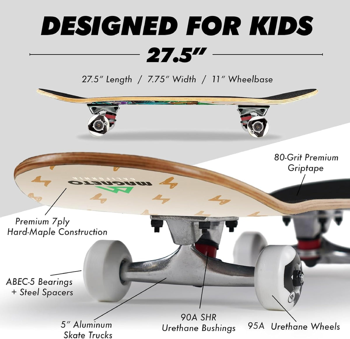 Magneto Complete Skateboard - Wise Owl - image 4