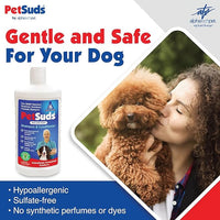 PetSuds Probiotic Dog Shampoo and Conditioner - Helps with Hotspots, and Dry, Oily Skin - Hypoallergenic and Sulfate Free Pet Shampoo - Lavender, 16 Oz. by Alpha Tech Pet