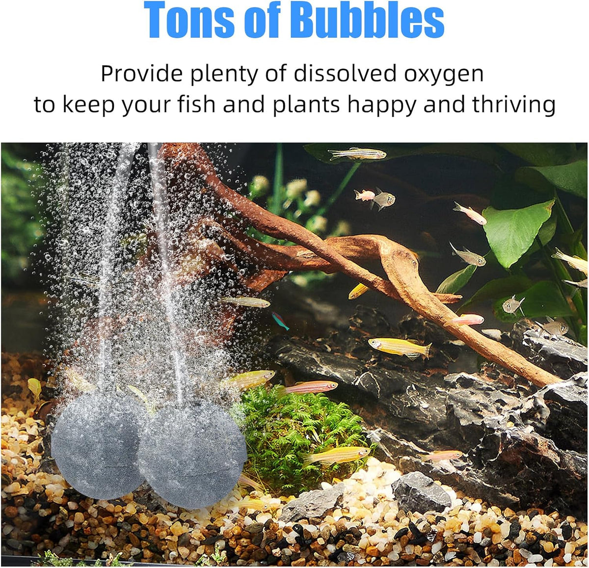 AQUANEAT Air Stones for Ponds 2 Inch - 2 pcs - image 4