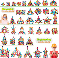 COUOMOXA Magnetic Building Blocks STEM for Toddlers: 74pcs Montessori - 110 PCS - image 3