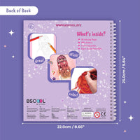 BSCOOL Nail Art Book for kids Stickers and Design Guides. - 1 PCS - Hairstyles Design Studio - image 2