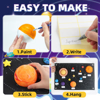 wookidel 64 PCS Solar System Project Kit, Solar System for Kids – Fun for Kids & Family - Solar System Kit With Felt - image 3