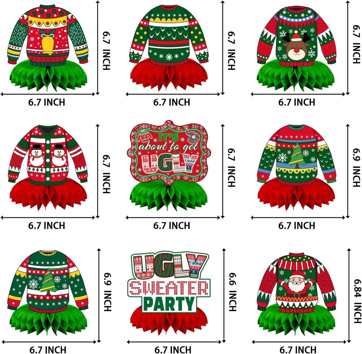 Halloween Table Decorations - Ugly Sweater - image 4