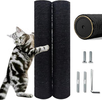 Cat Scratching Post Replacement Pole - M8*2poles / 40 cm / 15.71 in Black
