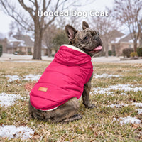 Vecomfy Warm Dog Coats with Hoodie - Medium / Pink - image 2