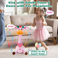 MIAODAM Dancing Talking Giraffe Toys - Purple Giraffe - image 2