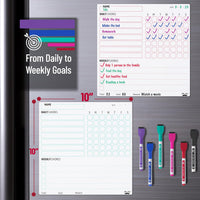 Mr. Pen, Magnetic Dry Erase Chore Chart for Fridge, 10"x10" - White - image 3