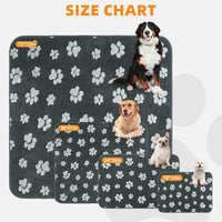 Washable Pee Pads for Dogs, Nonslip and Leak-Proof Dog Pee Pads - Gray Plush / 18" x 24" (4 Pack) - image 2