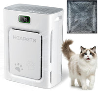 Pet Air Purifier for Home Large Room 2500 Sq Ft - White&Grey