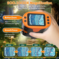 Kids Digital Microscope STEM Toy: Complete Science Gift Kit for Ages - image 3