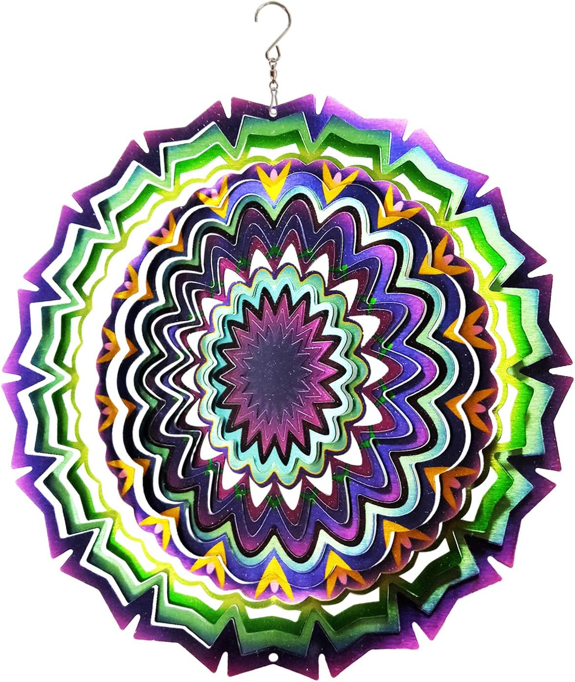 FONMY Wind Spinner Mandala Starry Sky 12 inch 3D Stainless Steel - 12inch / Mdl09 - image 4