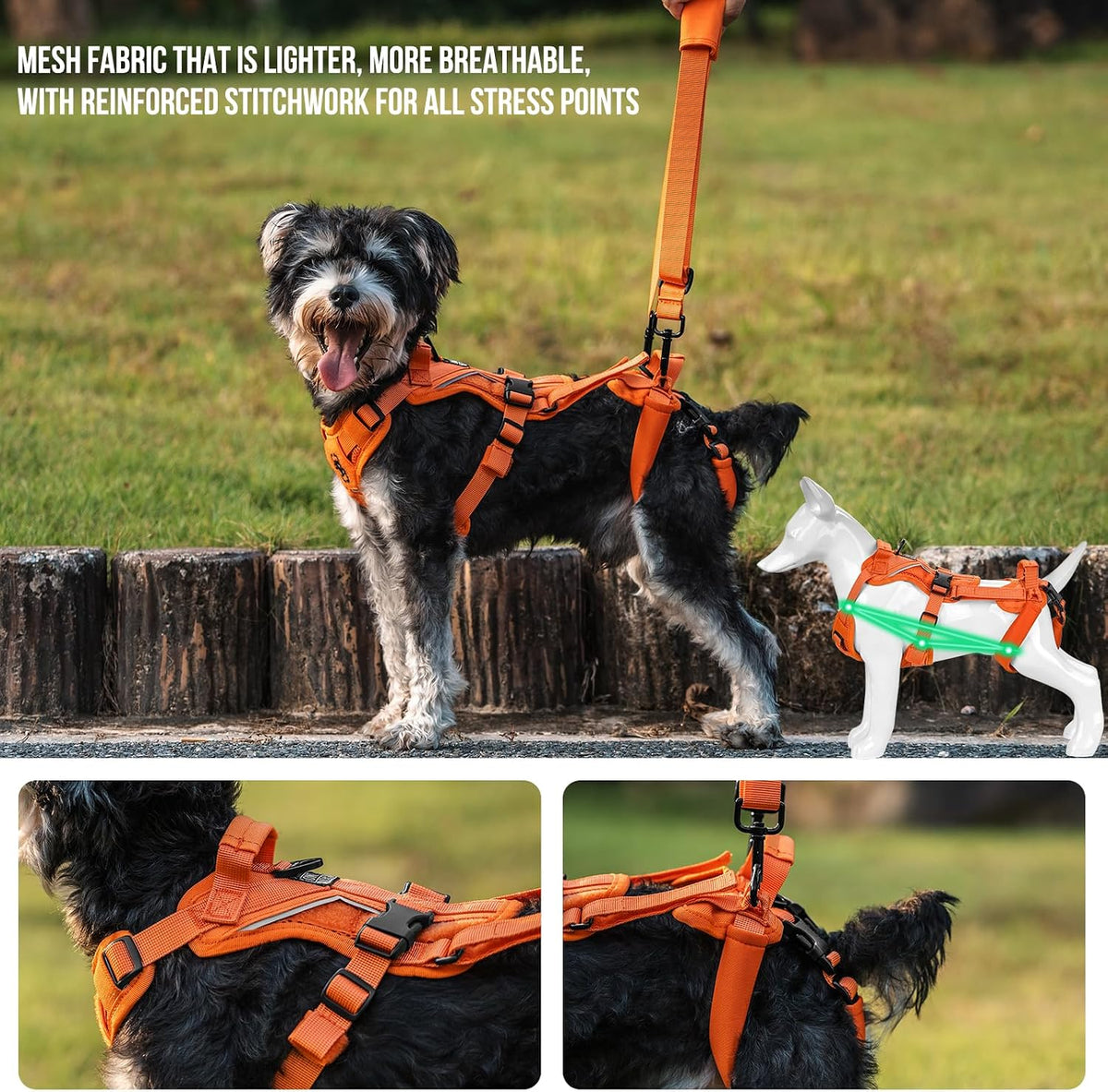 OneTigris Dog Lift Harness for Small Dogs XS - Small / Orange - image 3