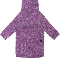 Fitwarm Thermal Knitted Dog Sweater Doggy Winter Coat Pet Clothes - XX-Large / Heather Purple - image 2