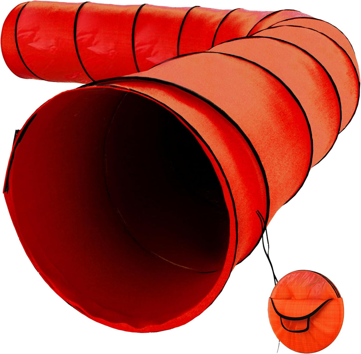 Dog Tunnel, Dog Agility Tunnel, Play - Red