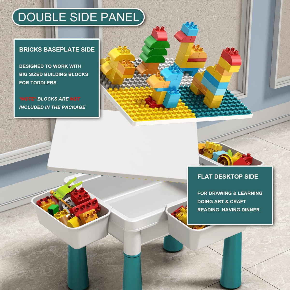 Pairez Toys Small Sensory Table for Toddlers 1-3 - image 4