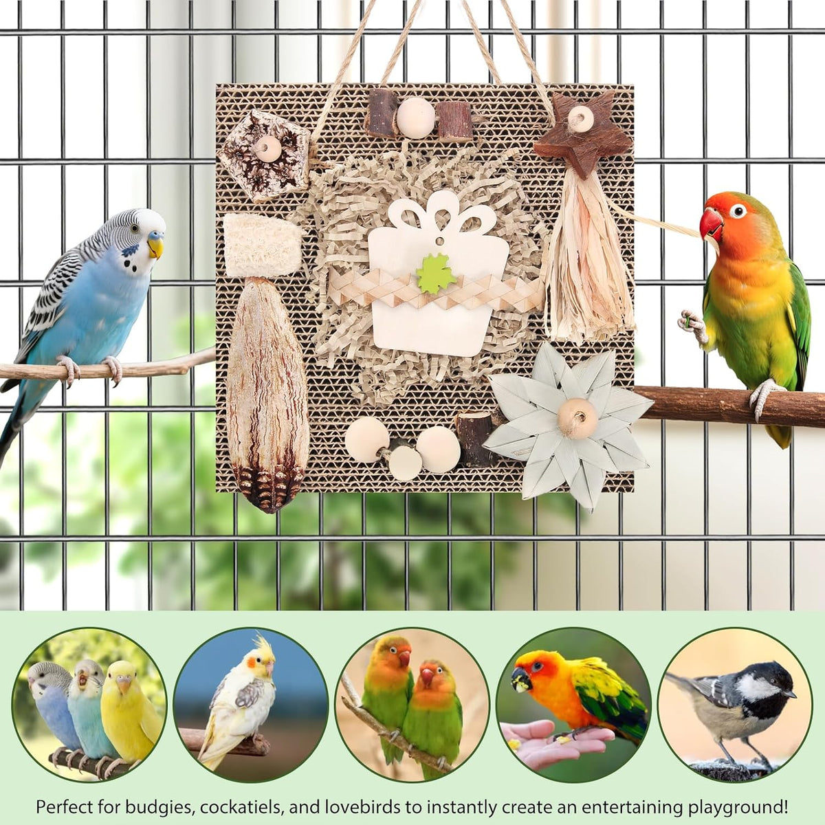 Kyouki Bird Toys, Parakeet Toys, Parrot Toy - Large - image 3