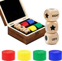 Pagather Left Right Roll Dice Game Set - Brown